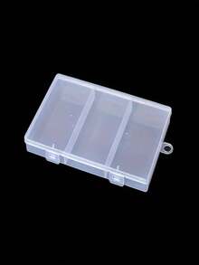 1 Miếng Trong sáng Nhựa Hộp trữ Đối với Đồ trang sức Hạt Vòng tay Phụ kiện Bông tai ( 3 Ngăn ) - Trong sáng - Xem 3