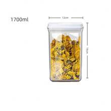 Sealed Jar Push Type High-End Candy Cereal Jar Household Coffee Bean Storage Jar Sugar And Creamer Storage Container - Pink - View 5