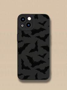 1pc Tpu Camera Protective Case With Bat Print, Compatible With Apple Series And Samsung Series - Multicolor - View 5