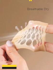 8pcs Long Transparent Toe Sleeves Made Of Breathable Silicone Gel For Anti-Friction & Sweat Absorption, Waterproof & Wear Resistant, Unisex Design