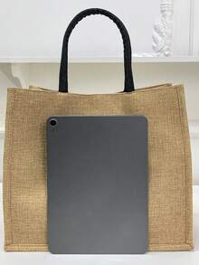 1 Bolsa De Lona De Impresión, Regalo De Agradecimiento Para La Abuela Con Alta Capacidad Para Mujeres, Bolso De Mano Multifuncional, Bolso De Lona Ligera Para Ir De Compras Y Con Estilo, Bolso De Escuela O Vacaciones En La Playa, Bolso De Regalo De Viaje, Perfecto Para Viajar, Fin De Semana Y Alojamiento Nocturno, Regalo Para Profesora Y De Agradecimiento, Idea Ideal Para Regalos Personalizados, Reutilizable, Bolso Para Maestra, Bolsa De Compras Para Días Festivos, Ideal Como Regalo Para Educadoras Y Novias - Amarillo - Ver 5