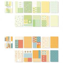 50 Piezas / Set Papel De Scrapbooking Con Diseño Minimalista De La Colección Sweet Station - Multicolor - Ver 9