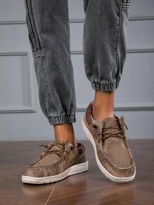 2024 Mới Mùa xuân/Mùa hè Phong cách Nam Kích thước lớn Giày thể thao , Thoáng khí Giải trí , Đúng mốt Bền chặt Giày đi bộ - Màu nâu  Mocha - Xem 4