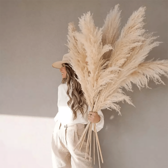6/10/15 PCS 39-Inch Fluffy Pampas Grass, Dried Pampas Grass Bouquet, Bohemian Wedding Decor, Christmas Decorations, Interior Decor, Living Room, Vase, Farmhouse Decorations