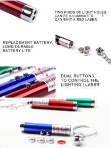 1pc Random Portable Laser Pen Cat Lover And Cat Mom Love Toy, Cat/Dog Lover Gift And Dog/Cat Mom Love Pet Training Toy, Interactive Toy For Cat Lover And Cat Mom Loves - Multicolor - View 6