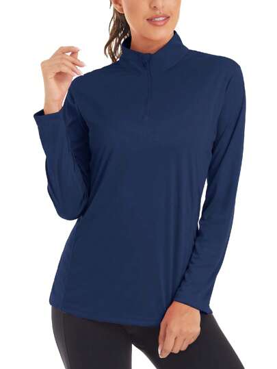 NASBING Women's Quick-Dry Tee UPF50+ UV Outdoor Long Sleeve Shirts Rash Guard