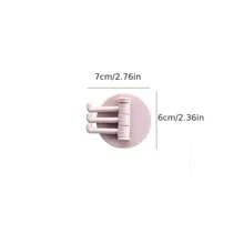 Space-Saving 3-Hook Storage Brackets And Keychain Racks: Easy Wall-Mounted Lockers With A Modern Style For Kitchens And Bathrooms - Multicolor - View 8