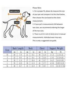 Pet Dog Striped & Color Block Dungarees Jumpsuit With Four Legs Pants - Red - View 2