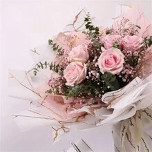 5 Stücke/10 Stücke/20 Stücke marmorierte wasserfeste Geschenkpapiere für Blumenarrangements, Bettwäsche, Geschenkverpackung, Muttertagsdekoration, Partyzubehör, wasserdichtes Blumenpackpapier, Rückkehr zur Schule, Valentinstag