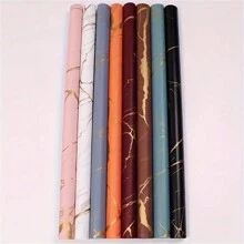 5 Stücke/10 Stücke/20 Stücke marmorierte wasserfeste Geschenkpapiere für Blumenarrangements, Bettwäsche, Geschenkverpackung, Muttertagsdekoration, Partyzubehör, wasserdichtes Blumenpackpapier, Rückkehr zur Schule, Valentinstag
