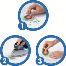 Pana-beads 500 pezzi/confezione, perline da fondere da 5mm, 9 colori misti, dimensione classica, compatibili con Hama e Perler, per arte a pixel, artigianato e regali fatti a mano, creazione di gioielli, ricambi, perline Perler