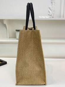 1 Bolsa De Lona De Impresión, Regalo De Agradecimiento Para La Abuela Con Alta Capacidad Para Mujeres, Bolso De Mano Multifuncional, Bolso De Lona Ligera Para Ir De Compras Y Con Estilo, Bolso De Escuela O Vacaciones En La Playa, Bolso De Regalo De Viaje, Perfecto Para Viajar, Fin De Semana Y Alojamiento Nocturno, Regalo Para Profesora Y De Agradecimiento, Idea Ideal Para Regalos Personalizados, Reutilizable, Bolso Para Maestra, Bolsa De Compras Para Días Festivos, Ideal Como Regalo Para Educadoras Y Novias - Amarillo - Ver 4