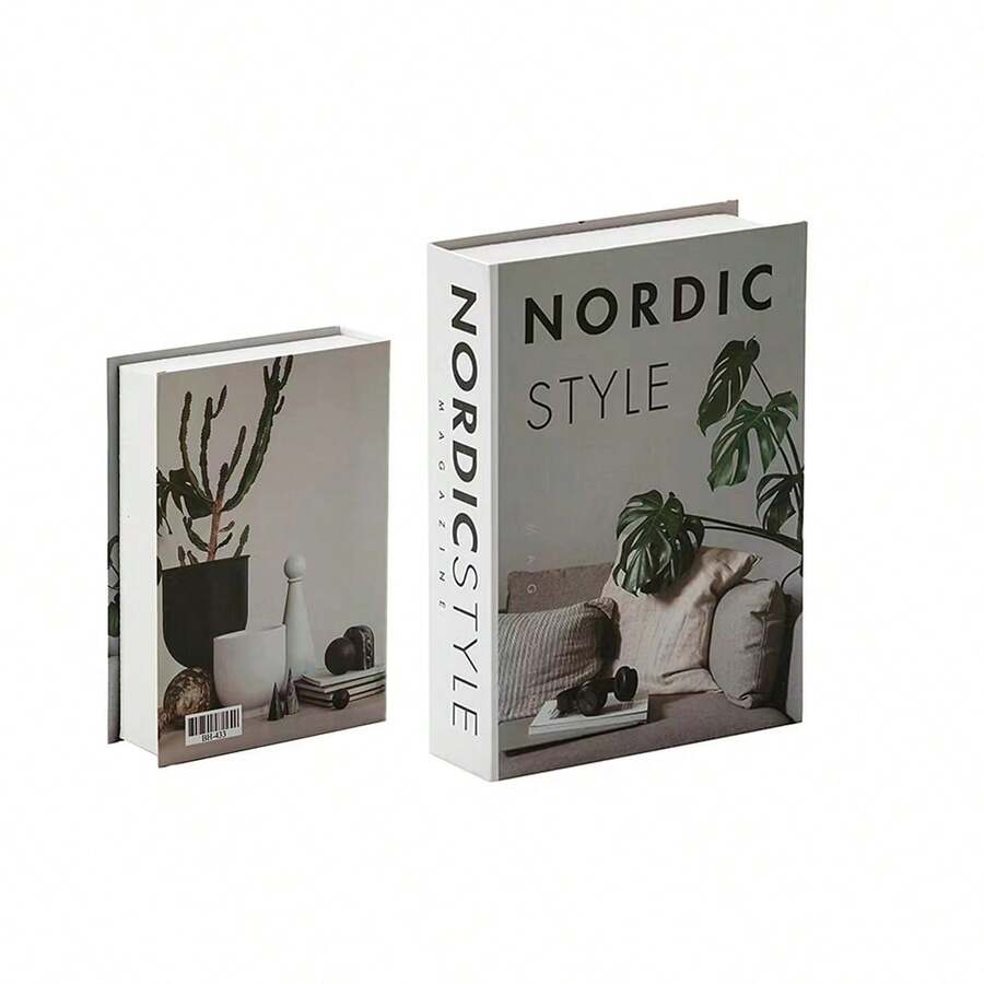 1 Pieza Decoración De Hogar De Libro Falso Minimalista, Libro Decorativo Suave Diseñado De Revista Interior, Ornamento De Mesa De Café - Multicolor - Ver 1
