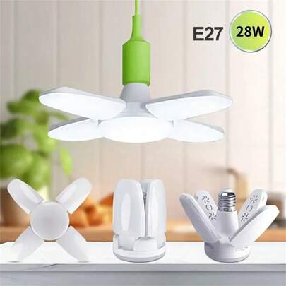 Ampoule LED pliable mini, Lumière de feuille LED pliable mini, Lampe pliable compacte et portable pour éclairage intérieur, maison, garage, couloir