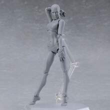 1 Figura De Cuerpo Humano De Maniquí Para Dibujar, Modelo De Cuerpo Educativo Articulado Con Articulaciones De Juguete - Gris Claro - Ver 1
