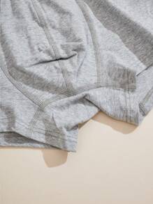 男士 3 件套時尚舒適透氣平角內褲附字母印花皮帶 - 彩色 - 查看 4