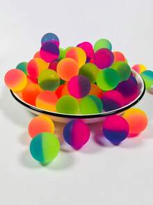 10入組/20入組彩色彈力橡膠彈球，派對禮物袋填充物，運動用球，手部訓練玩具球，創意小禮物，課堂獎品，派對裝飾，隨機顏色 - 彩色 - 查看 1