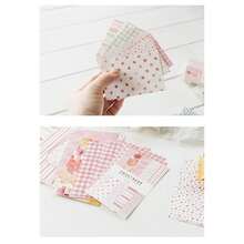 50 Piezas / Set Papel De Scrapbooking Con Diseño Minimalista De La Colección Sweet Station - Multicolor - Ver 7