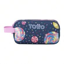 TOTTO Sweet Candy Lollipops And Sweets School Case 9x12x23 Cm Outside: Polyester:100% Polyester: 100% Lining: 100% Polyester:100% Polyester - 藍色 - 查看 4