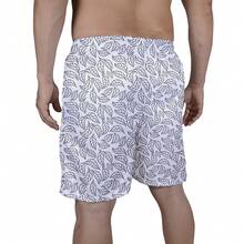 Men Beach Shorts - 黑色 - 查看 3