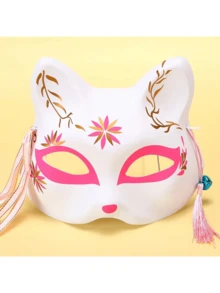 Half Face Cat/Full Face Cat/Fox Performance Mask (Bell Color Random) - Multicolor - View 14