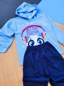 Young Girls Sweatshirts - Màu xanh nhạt - Xem 2