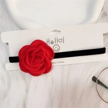 BMOR Elegant Velvet Choker Necklace Vintage Rose Flower Short Clavicle Chain Necklace Women Fashion Wedding Neck Collar Funky Jewelry Gift Valentines - Flower Choker - View 15