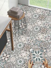 10/20张曼陀罗图案防水PVC地板砖贴纸 - 彩色 - 查看 1
