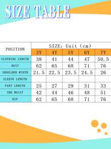 2pcs/Set Young Boy Race Car & Letter Print Top And Solid Drawstring Waist Shorts - Multicolor - View 8