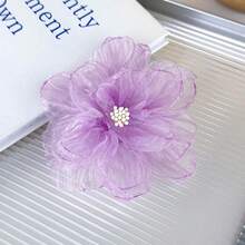 1 Miếng Lưới Hoa vải Kẹp tóc Dành cho Cô gái , Thích hợp Đối với Mặc hàng ngày , bờ biển Kỳ nghỉ , Giải trí Hoặc Thanh lịch - Nhiều màu - Xem 7