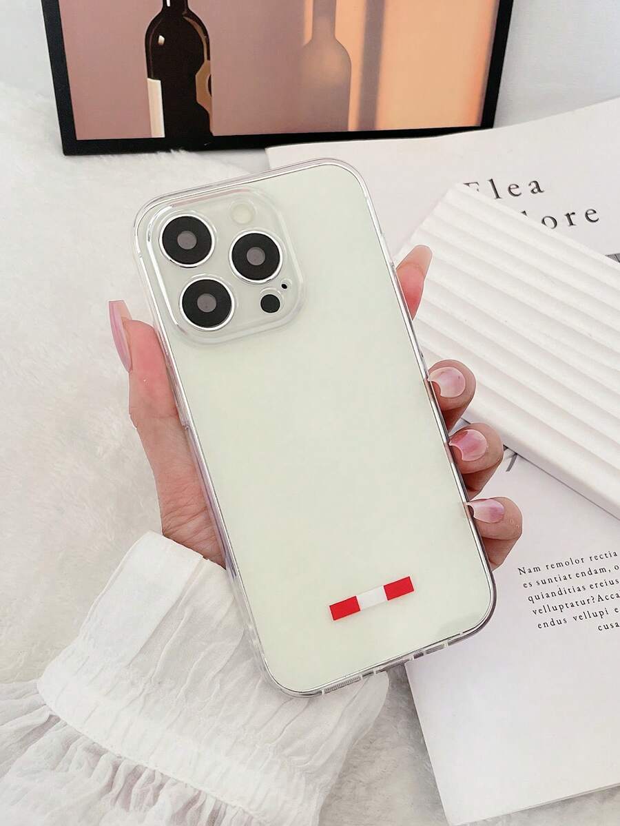 1 Miếng Màu thuần Thiết kế đơn giản Ốp lưng & bao da điện thoại Với In Mẫu , TPU Lớp bảo vệ Đối với Nhiều loại người mẫu Như Apple , Samsung , Xiaomi , HUAWEI - Trong sáng - Xem 1