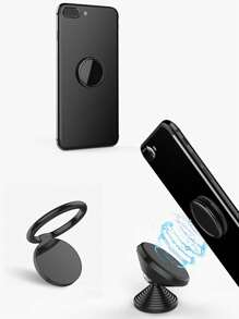 360° 旋转通用指环支架 - 适用于桌面和手机的金属指环支架，兼容 、Android 手机，生日礼物，家人，朋友指环支架，手机握把，手机配件 - 彩色 - 查看 4