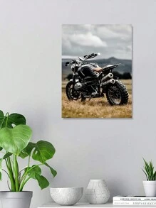 1 Miếng Treo tranh tranh sơn dầu , Cổ điển Vintage Xe máy tranh sơn dầu Áp phích , Xe máy Quạt Và Tác phẩm nghệ thuật Tường tranh sơn dầu , Nhà  Trang trí Cho văn phòng , Phòng khách , Phòng ngủ , Phòng bếp , Cà phê & Trang trí Đóng khung - Nhiều màu - Xem 5