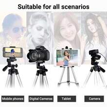 3110 3120 Tripod Stand For Phone And Camera Adjustable Aluminium Alloy Tripod Stand Holder For Mobile Phones & Camera,Photo/Video Sho - 3120 - View 6