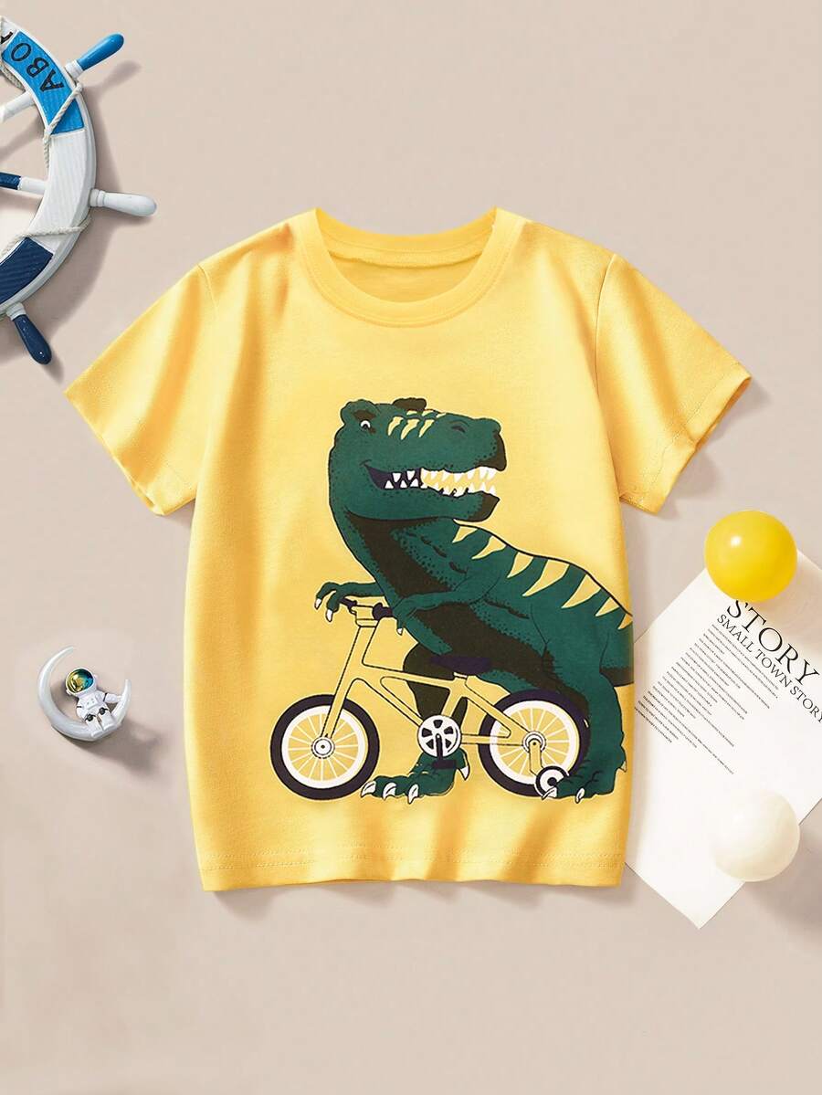 Tops con trai lớn Hoạt hình Giải trí - Màu vàng - Xem 1