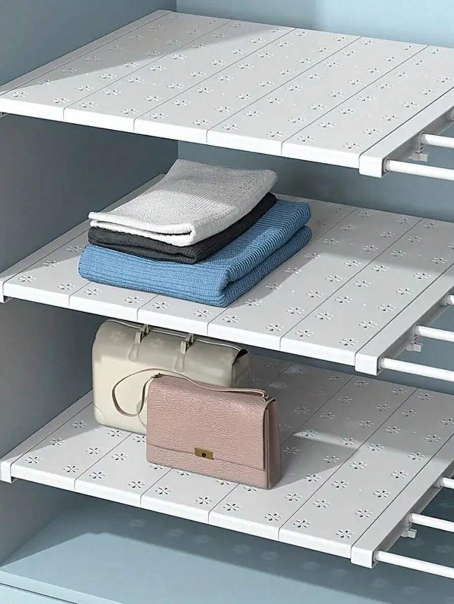 1pc Wardrobe Divider Storage Shelf Cabinet Expander Partition Rack ...