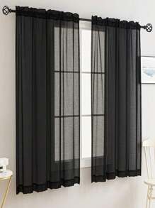 2 panelen Bali puur wit voile gordijn voor woonkamer, slaapkamer, eetkamer decoratie