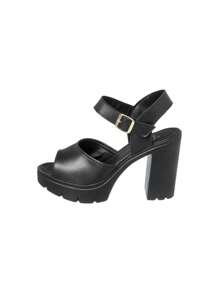 Women Heeled Sandals - 黑色 - 查看 2