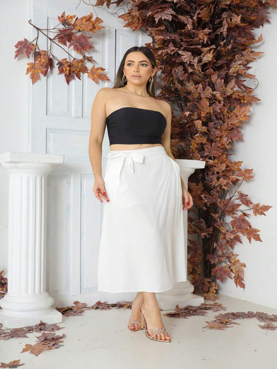 Women Skirts - White - View 1