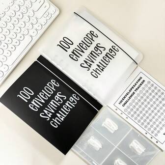 A5 100 Days Envelope Saving Challenge,100 Pockets Number Binder Refill Sleeves,Cash Budget Bandage PP Notebook Set Back To School,Back To School,School Supplies,Savings Plan,Biweekly Savings Plan,10000 Savings Plan,Savings Strategy