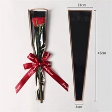 5 Stück/10 Stück/30 Stück/50 Stück/100 Stück Blumen Geschenkpapier mit goldfarbenem Rand, wasserdicht, Blumenstrauß Geschenkverpackung, geeignet für Muttertag, Partys, Dekorationen