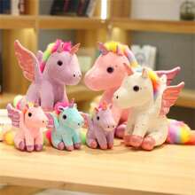 10/20cm Muñecas de peluche suave de unicornio ángel encantador de boutique, muñecas de unicornio alado y caballo lindo, regalos - muñeca de 28cm - Ver 11