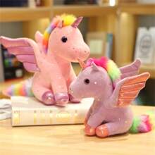 10/20cm Muñecas de peluche suave de unicornio ángel encantador de boutique, muñecas de unicornio alado y caballo lindo, regalos - muñeca de 28cm - Ver 10