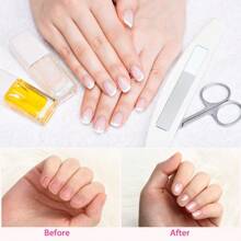 8 Pieces Nano Shiner Files Glass Natural Nail Files Crystal Nail Shiner Buffer Polisher With Case For Natural Nails,Nail Supplies,Nail Tools,Nail Art Tools,Back To School,Nails,Nail Tools For Press On Nails,Manicure Pedicure Tools - Silver - View 2