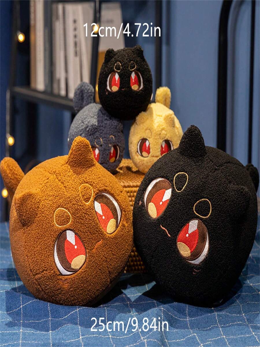 1 Miếng Đồ chơi Plush Thú vật Gối , Có sẵn In Đen , Màu xám , Vàng , Nâu Màu sắc , 4.72 Inch 3D Gối Đối với Qủa tặng Đối với Sinh nhật Hoặc Lễ hội