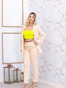 Women Blazers - Màu be - Xem 1