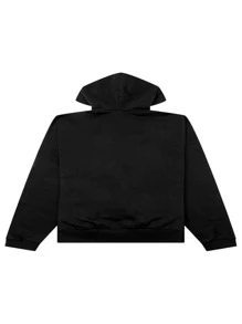 FOG Essentials Logo Hoodie 'Jet Black' - Black - View 2