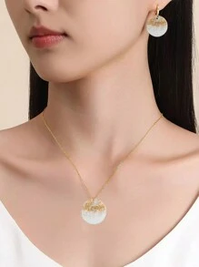 1 Pc Round Pendants Resin Mold Diy Crystal Epoxy Earring Charms Silicone Mold For Jewelry Making Keychain Tag Casting