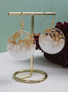 1 Pc Round Pendants Resin Mold Diy Crystal Epoxy Earring Charms Silicone Mold For Jewelry Making Keychain Tag Casting