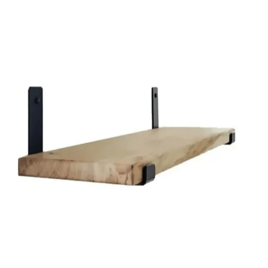 1 Prateleira Organizadora 80x20 C/ 1 Par de Mão Francesa P/ Otimização de Espaço